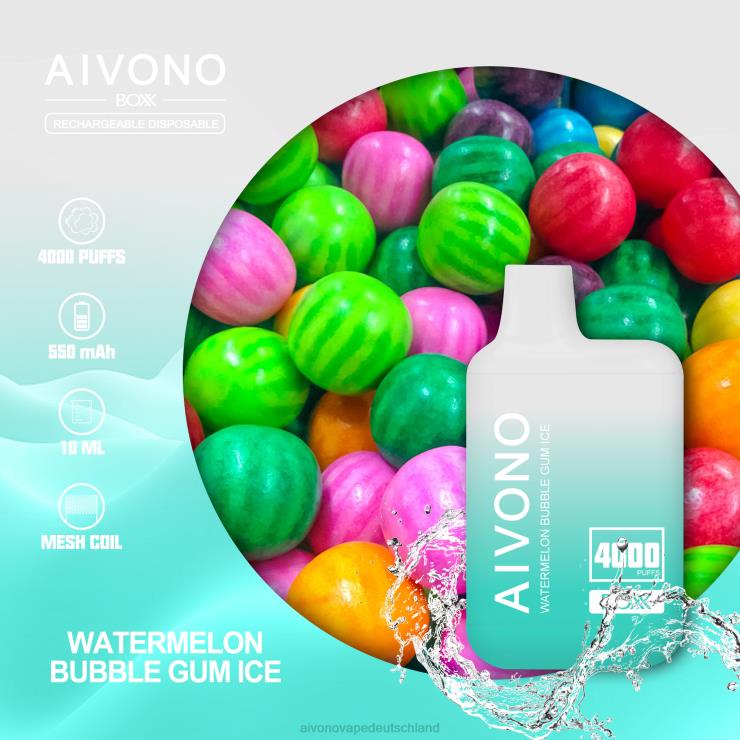 Aivono AIM BOXX 4000 Wassermelonen-Kaugummieis 4V0P8227 - Aivono Vape Deutschland