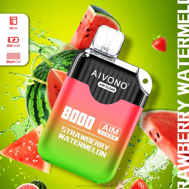 Aivono AIM CLEAR 8000 Erdbeerwassermelone 4V0P8208 - Aivono Vape
