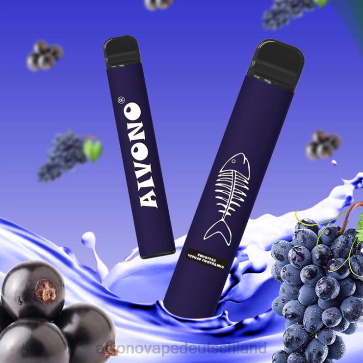 Aivono AIM FISHBONE 600 Traube schwarze Johannisbeere 4V0P8284 - Aivono Vape Deutschland