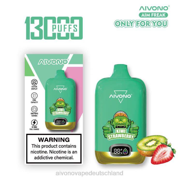 Aivono AIM FREAK 13000 Kiwi-Erdbeere 4V0P8246 - Aivono Deutschland