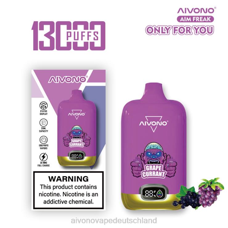 Aivono AIM FREAK 13000 Trauben-Johannisbeere 4V0P8251 - Aivono Vape Deutschland