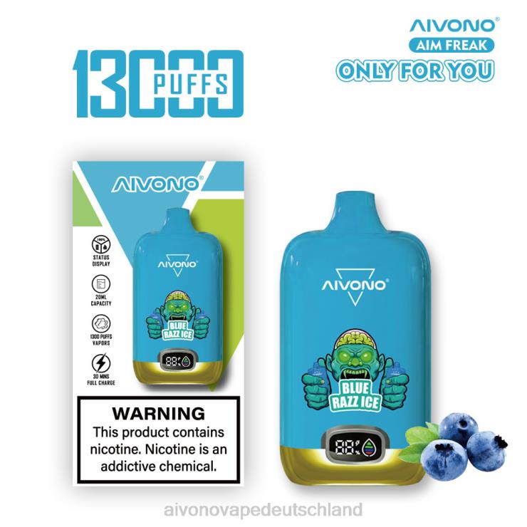 Aivono AIM FREAK 13000 blaues Razz-Eis 4V0P8242 - Aivono Vape Deutschland
