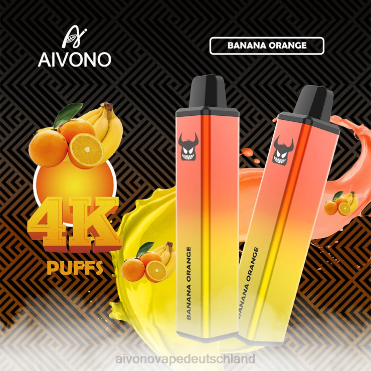 Aivono AIM FREAK 4000 Bananenorange 4V0P8258 - Aivono Deutschland