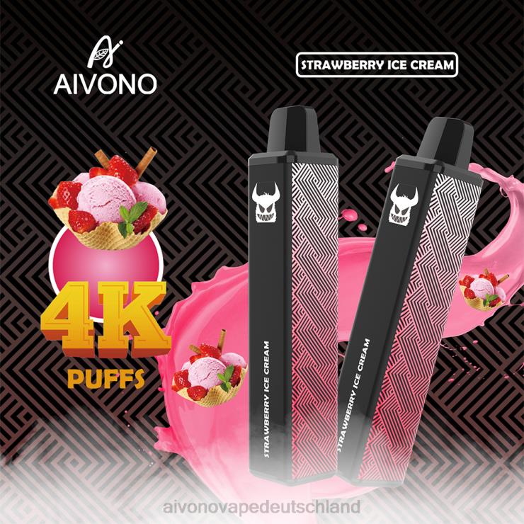 Aivono AIM FREAK 4000 Erdbeereis 4V0P8263 - Aivono Vape Deutschland