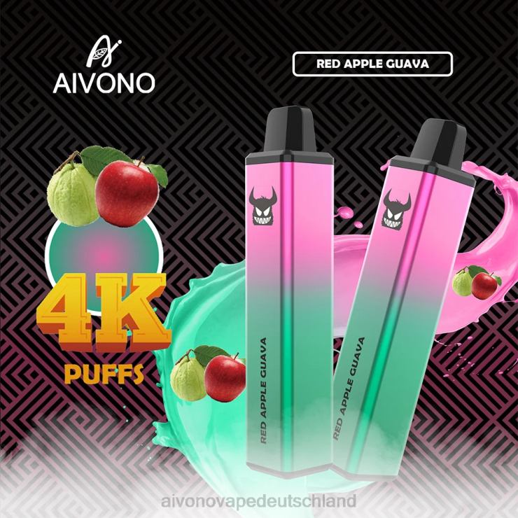 Aivono AIM FREAK 4000 rote Apfelguave 4V0P8257 - Aivono Vape Deutschland