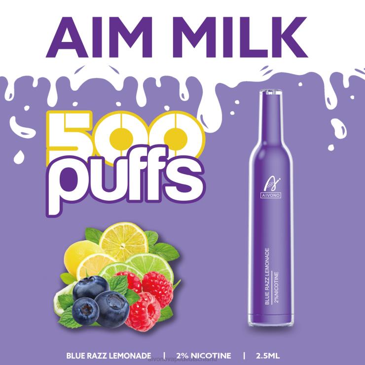 Aivono AIM MILK 500 Blue Razz Limonade 4V0P8264 - Aivono Deutschland