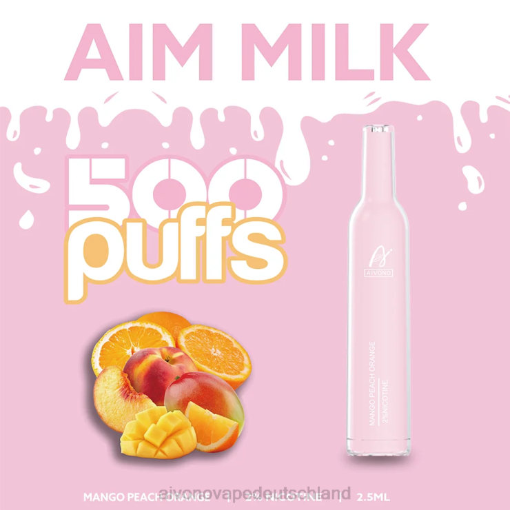 Aivono AIM MILK 500 Mango-Pfirsich-Orange 4V0P8269 - Aivono Vape Deutschland