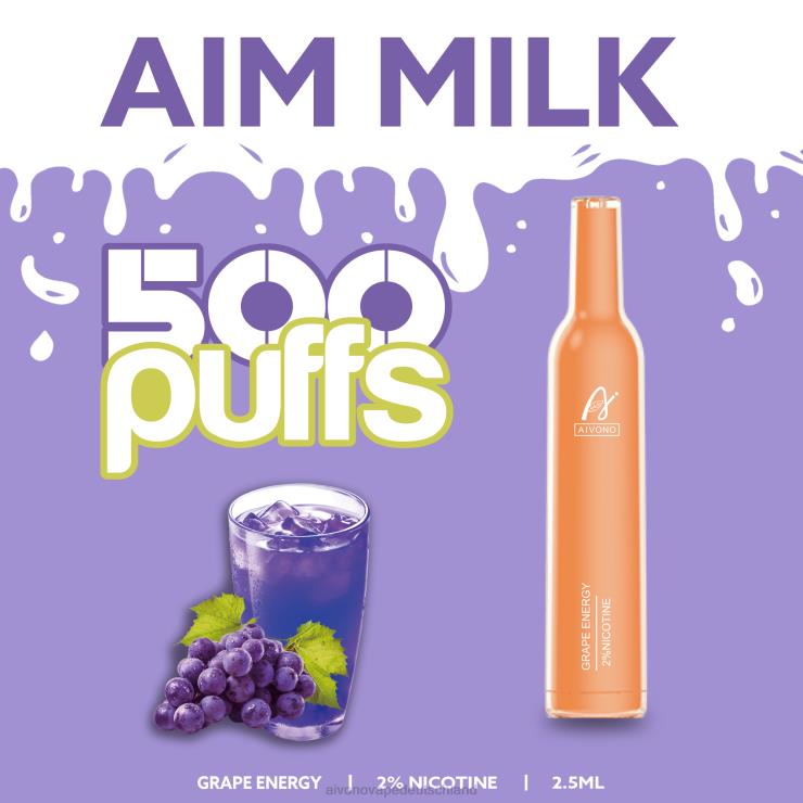 Aivono AIM MILK 500 Traubenenergie 4V0P8265 - Aivono Vape