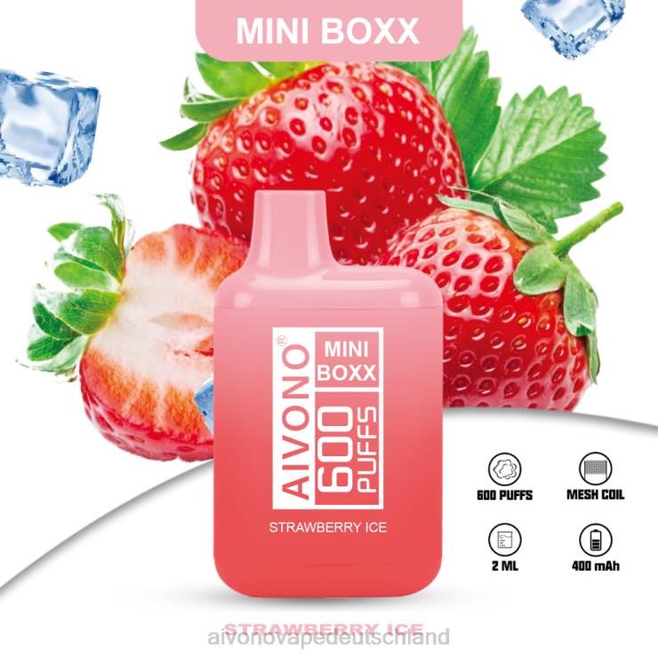 Aivono AIM MINI BOXX 600 Erdbeereis 4V0P8236 - Aivono Vape Deutschland