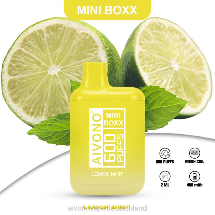 Aivono AIM MINI BOXX 600 Zitronenminze 4V0P8233 - Aivono Vape Deutschland