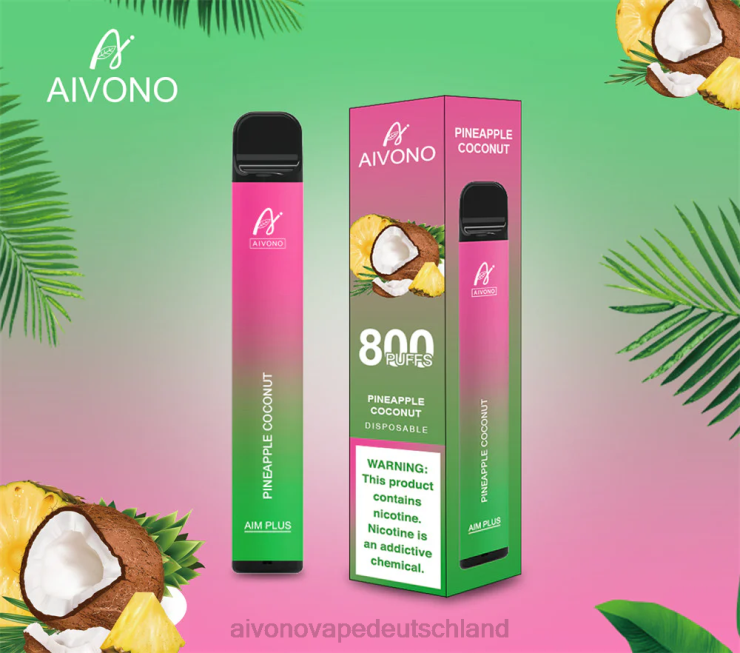 Aivono AIM PLUS 800 Ananas-Kokosnuss 4V0P8200 - Aivono Vape Deutschland