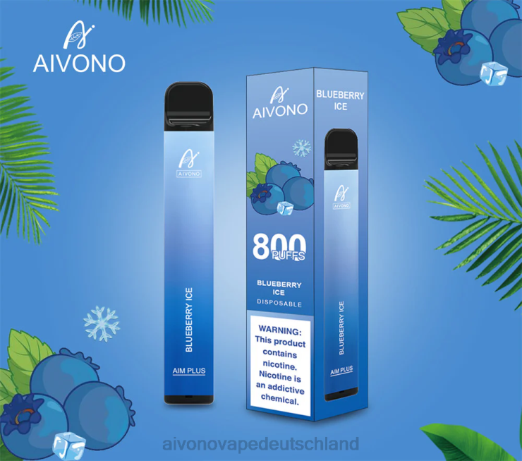 Aivono AIM PLUS 800 Blaubeereis 4V0P8175 - Aivono Vape