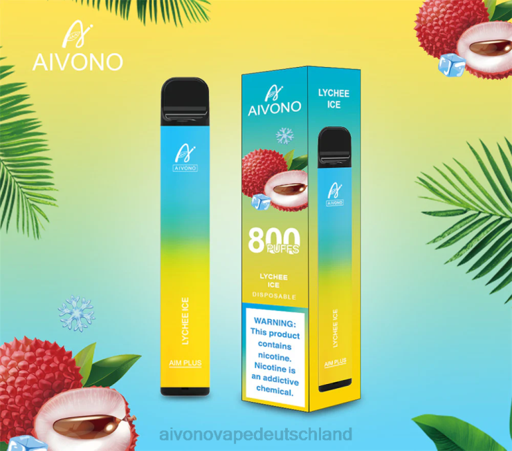 Aivono AIM PLUS 800 Litschi-Eis 4V0P8182 - Aivono Vape Deutschland