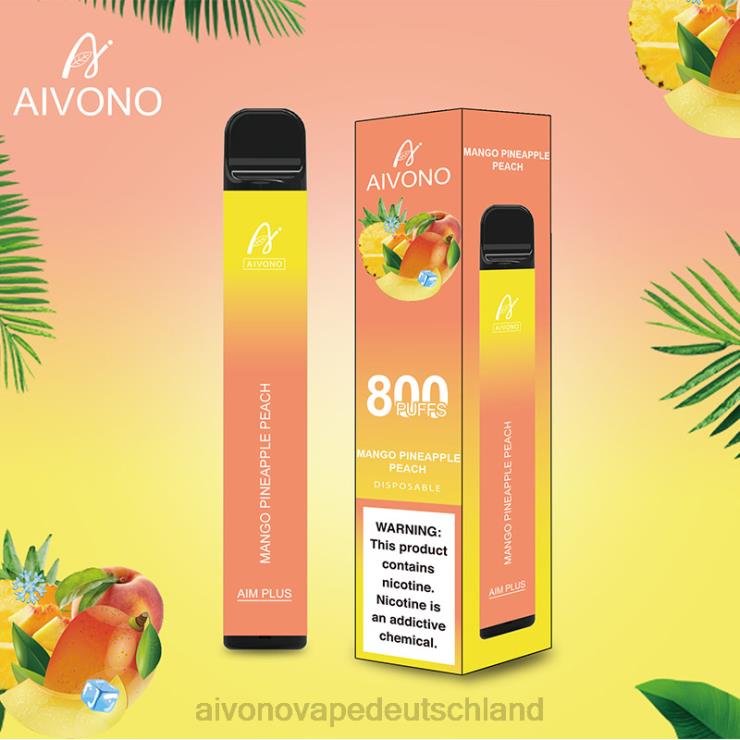 Aivono AIM PLUS 800 Mango-Ananas-Pfirsich 4V0P8186 - Aivono Deutschland