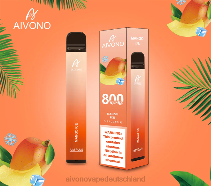Aivono AIM PLUS 800 Mango-Eis 4V0P8184 - Aivono Vape