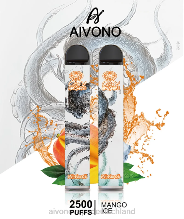 Aivono AIM SNAKE 2500 Mango-Eis 4V0P8313 - Aivono Vape