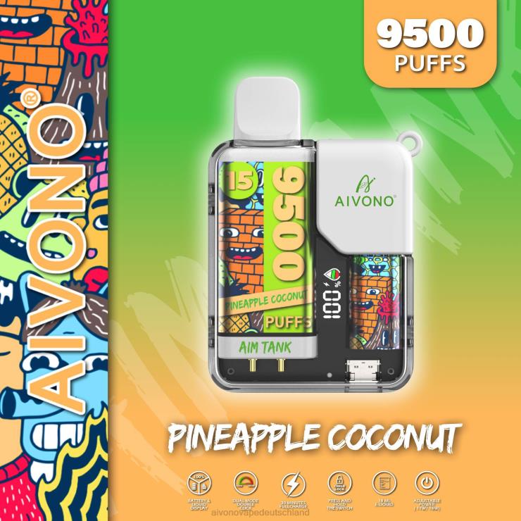 Aivono AIM TANK 9500 Ananas-Kokosnuss 4V0P840 - Aivono Vape