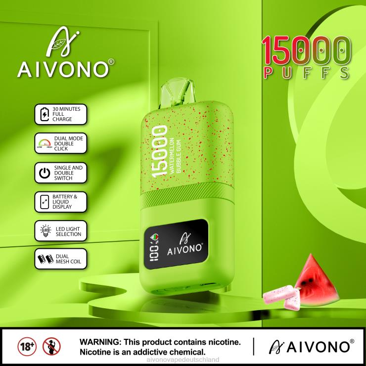 Aivono AIM magic 15000 Wassermelonen-Kaugummi 4V0P865 - Aivono Vape Deutschland