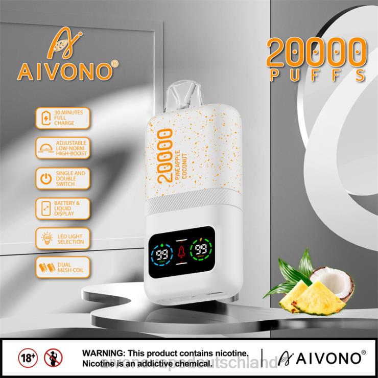 Aivono AIM magic 20000 Ananas-Kokos-Eis 4V0P876 - Aivono Vape