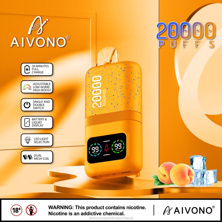 Aivono AIM magic 20000 Pfirsicheis 4V0P885 - Aivono Vape