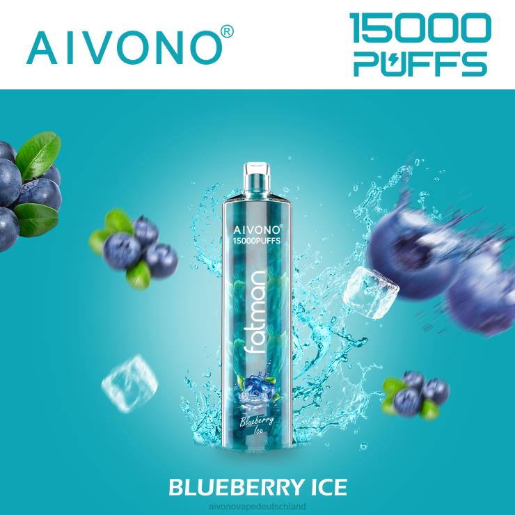 Aivono FATMAN 15000 Blaubeereis 4V0P814 - Aivono Vape Deutschland