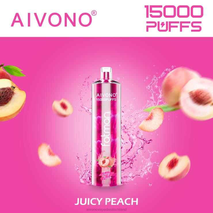 Aivono FATMAN 15000 saftiger Pfirsich 4V0P817 - Aivono Vape Deutschland