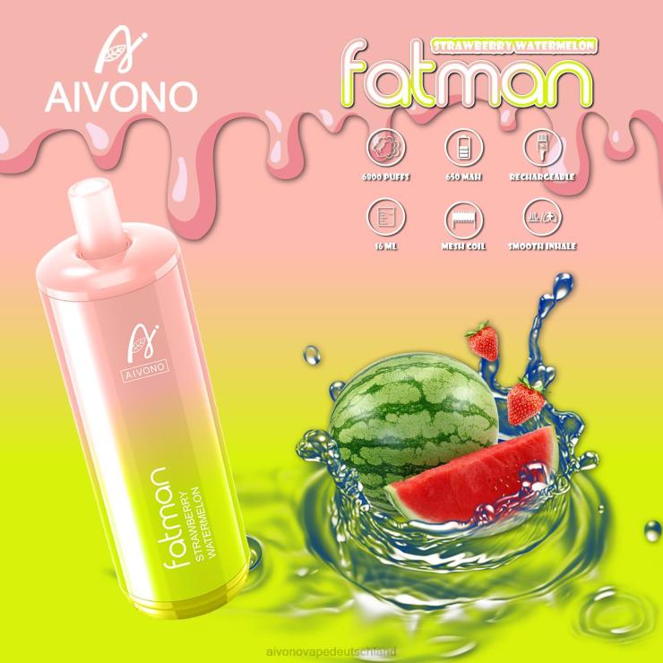 Aivono FATMAN 6800 Erdbeerwassermelone 4V0P830 - Aivono Deutschland