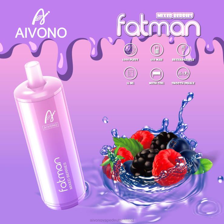Aivono FATMAN 6800 gemischte Beeren 4V0P827 - Aivono Deutschland