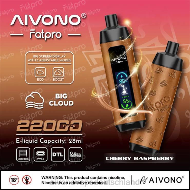 Aivono Fatpro 22000 Kirsch-Himbeere 4V0P84 - Aivono Vape