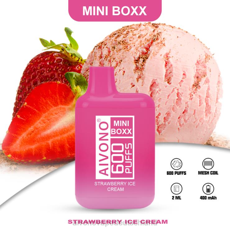 Aivono AIM MINI BOXX 600 Erdbeereis 4V0P8232 - Aivono Vape