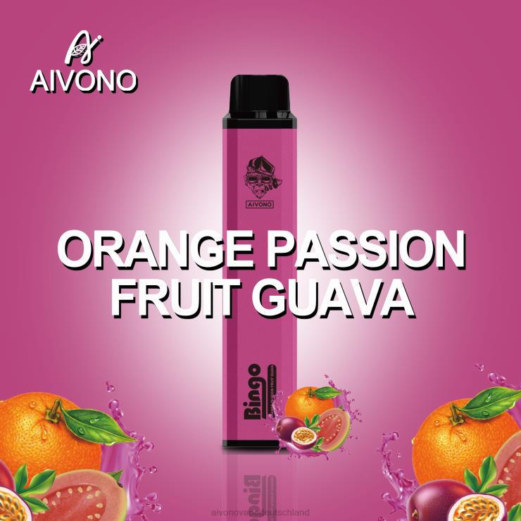 Aivono AIM BINGO 4000 Orangen-Passionsfrucht-Guave 4V0P8132 - Aivono Deutschland