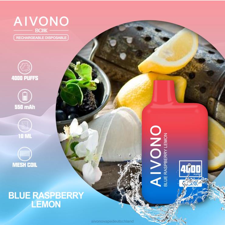 Aivono AIM BOXX 4000 blaue Himbeerzitrone 4V0P8217 - Aivono Vape