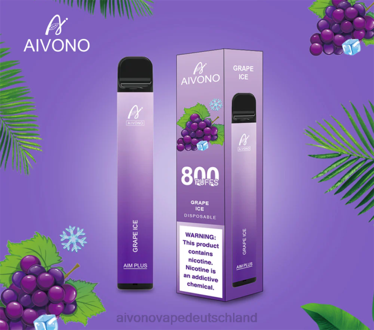 Aivono AIM PLUS 800 Traubeneis 4V0P8179 - Aivono Vape Deutschland