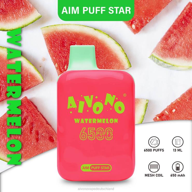 Aivono AIM PUFF STAR 6500 Wassermelone 4V0P8291 - Aivono Deutschland