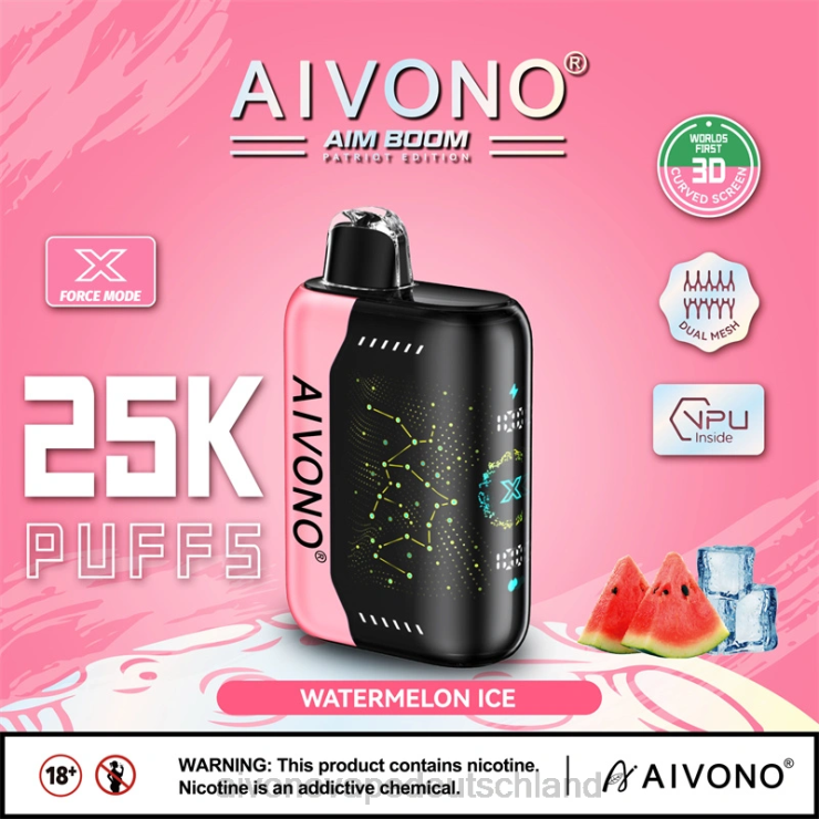 Aivono AIM BOOM 25000 Wassermeloneneis 4V0P8353 - Aivono Vape Deutschland