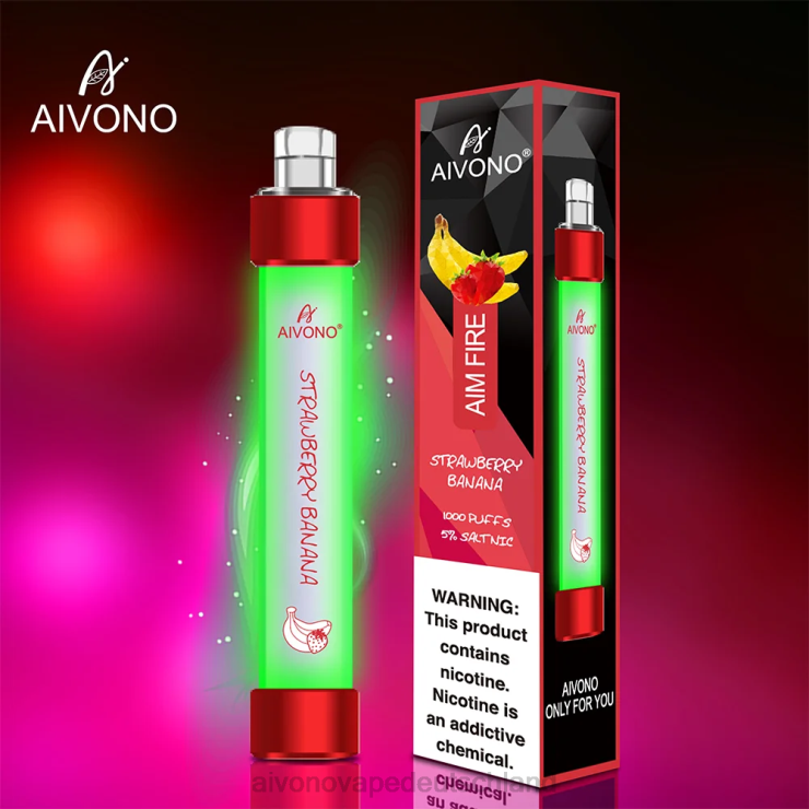 Aivono AIM FIRE 1000 Erdbeerbanane 4V0P8332 - Aivono Vape Deutschland