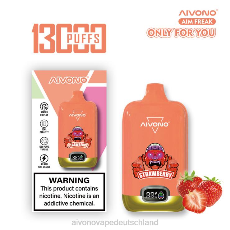 Aivono AIM FREAK 13000 Erdbeere 4V0P8243 - Aivono Deutschland