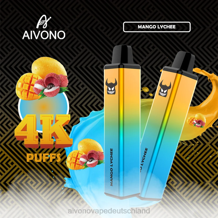 Aivono AIM FREAK 4000 Mango-Litschi 4V0P8262 - Aivono Vape