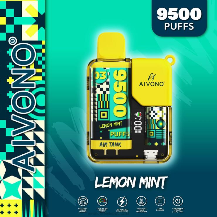 Aivono AIM TANK 9500 Zitronenminze 4V0P835 - Aivono Vape Deutschland