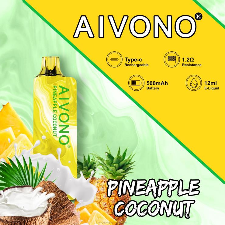 Aivono AIM GUN 7000 Ananas-Kokosnuss 4V0P8106 - Aivono Vape