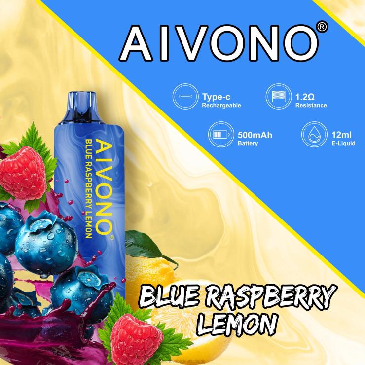 Aivono AIM GUN 7000 Blaubeer-Himbeer-Zitrone 4V0P8109 - Aivono Vape