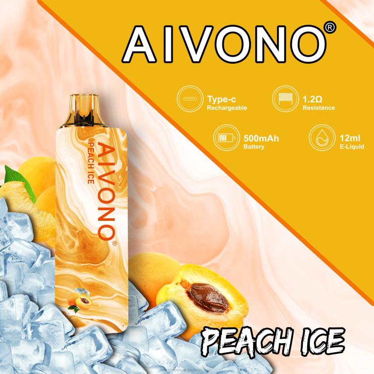 Aivono AIM GUN 7000 Pfirsicheis 4V0P8103 - Aivono Vape