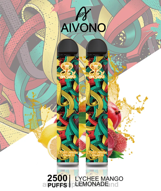 Aivono AIM SNAKE 2500 Litschi-Mango-Limonade 4V0P8308 - Aivono Vape Deutschland
